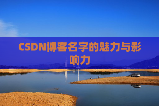 CSDN博客名字的魅力与影响力
